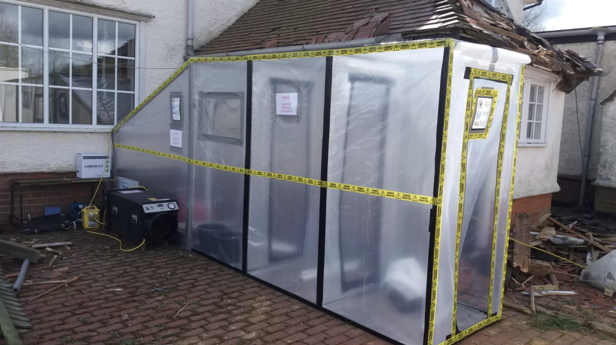 Asbestos enclosure